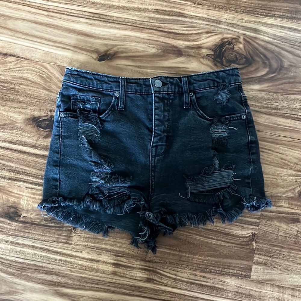High Rise Distressed Jean Shorts sz 8/29